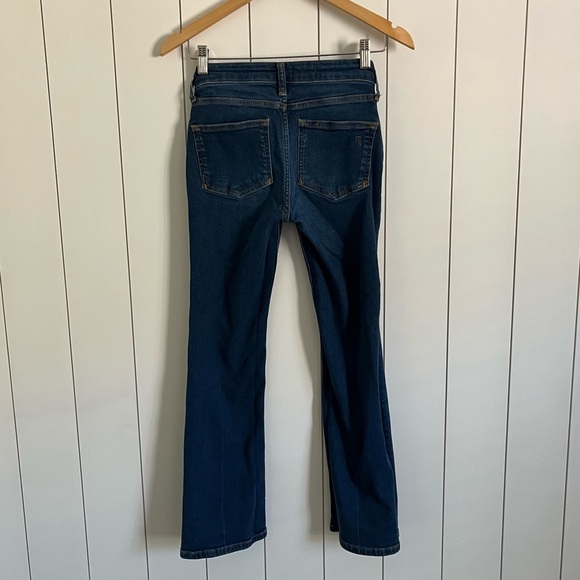 Anthropologie Pilcro The Yaya Patch Pocket Mid Rise Crop Flare Jeans - Picture 6 of 6